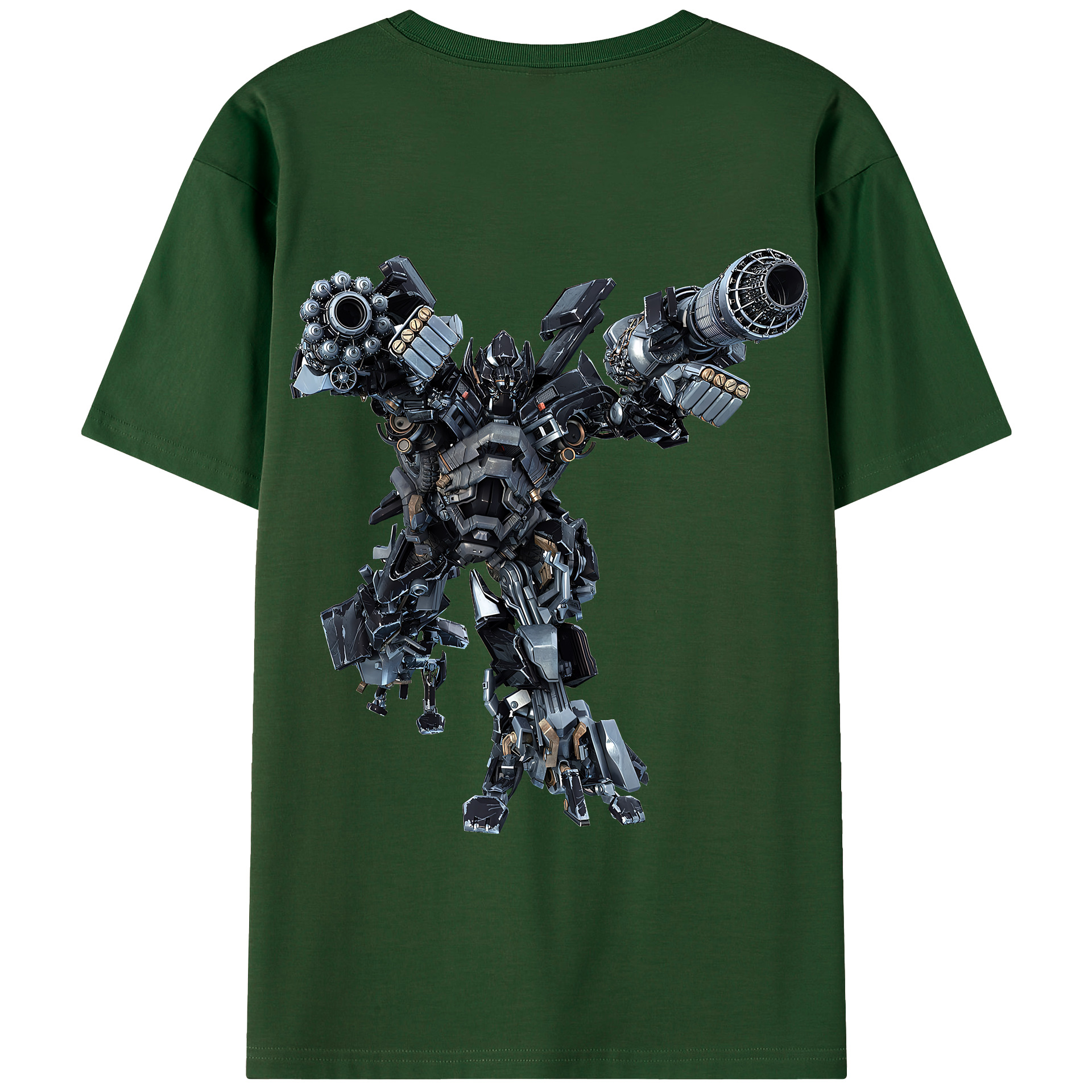 （画像用） Transformers トランスフォーマー 綿100％半袖Tシャツ（背面プリント）